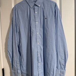 Vineyard Vines Performance Men's Light Blue Check Button-Down Shirt